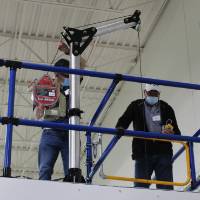 Students prepare for a rescue simulation